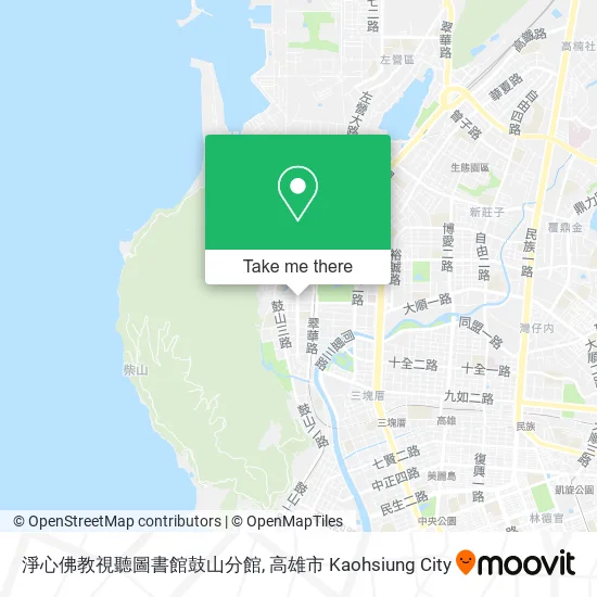 淨心佛教視聽圖書館鼓山分館地圖