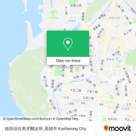 雄高信合美牙醫診所 map