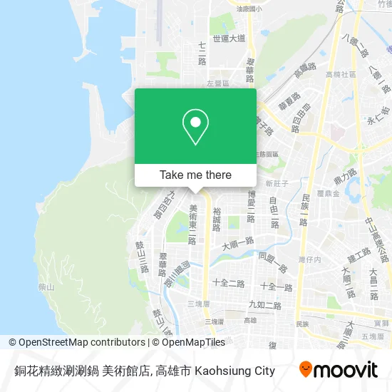 銅花精緻涮涮鍋 美術館店地圖