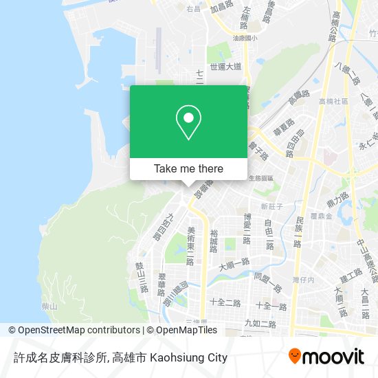 許成名皮膚科診所地圖