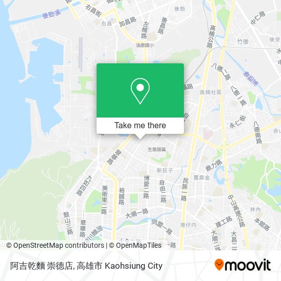 阿吉乾麵 崇德店 map