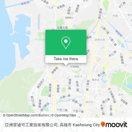 亞洲雷迪可工業技術有限公司 map