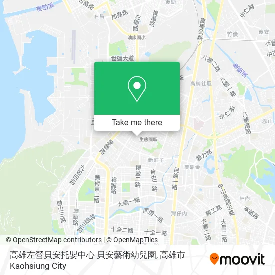 高雄左營貝安托嬰中心 貝安藝術幼兒園 map