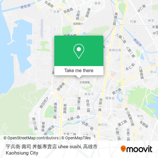 宇兵衛 壽司 丼飯專賣店 uhee sushi map