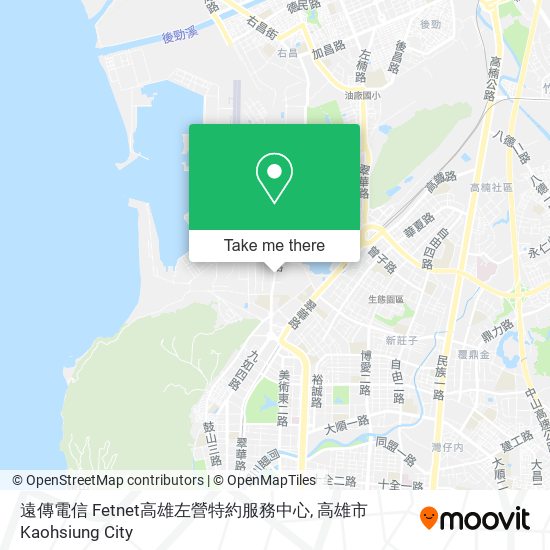 遠傳電信 Fetnet高雄左營特約服務中心地圖