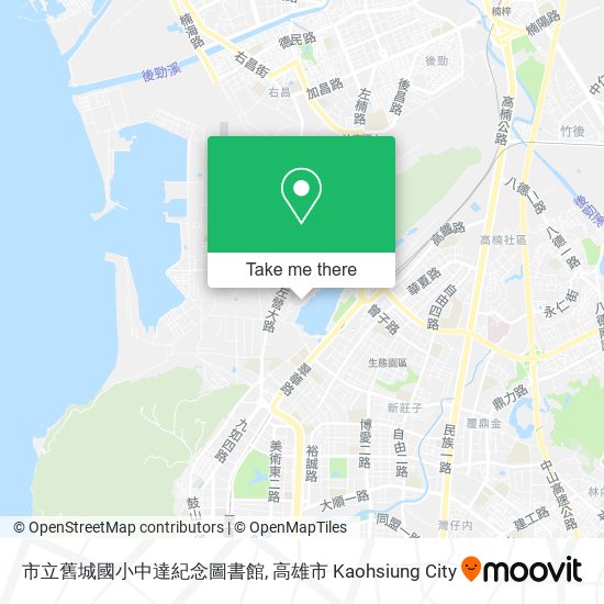 市立舊城國小中達紀念圖書館地圖