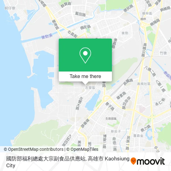 國防部福利總處大宗副食品供應站地圖