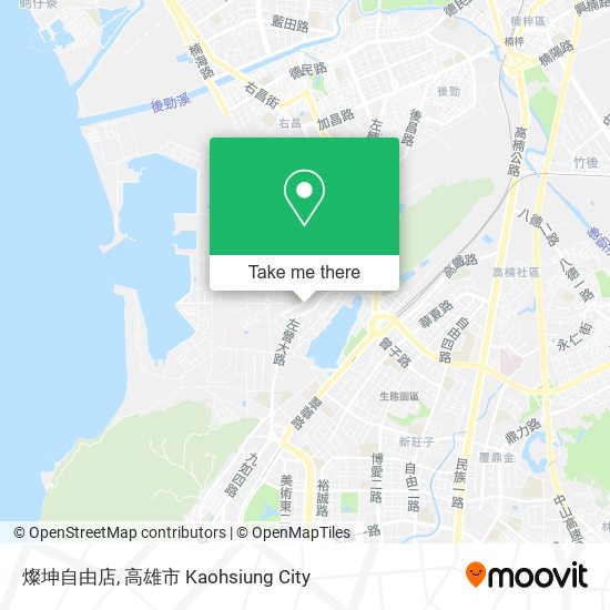 燦坤自由店 map