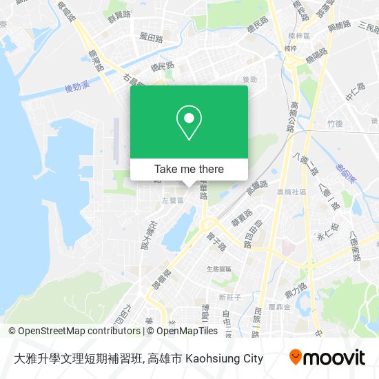 大雅升學文理短期補習班 map