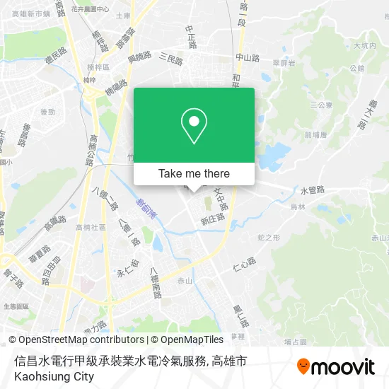 信昌水電行甲級承裝業水電冷氣服務地圖