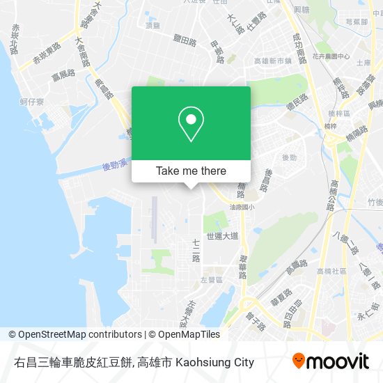 右昌三輪車脆皮紅豆餅 map