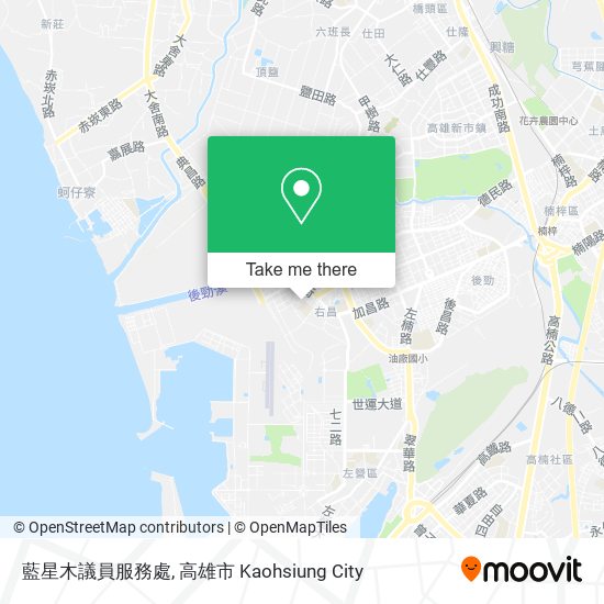藍星木議員服務處地圖