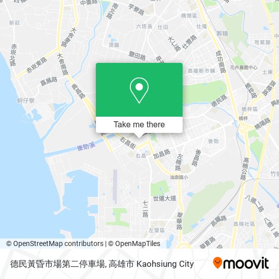 德民黃昏市場第二停車場 map