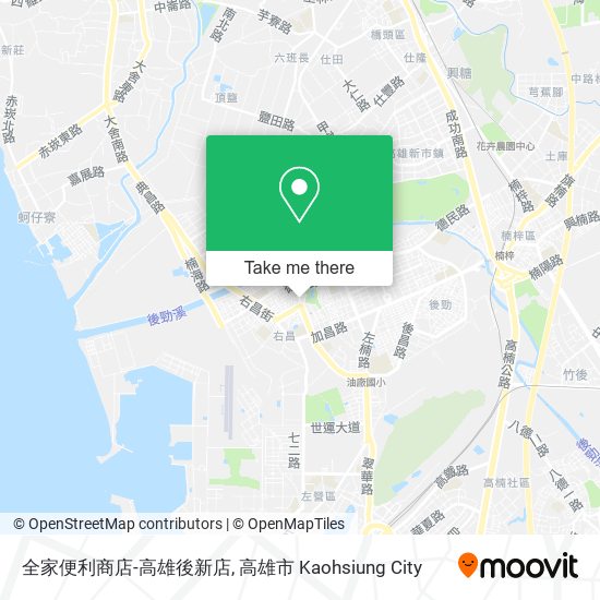 全家便利商店-高雄後新店 map