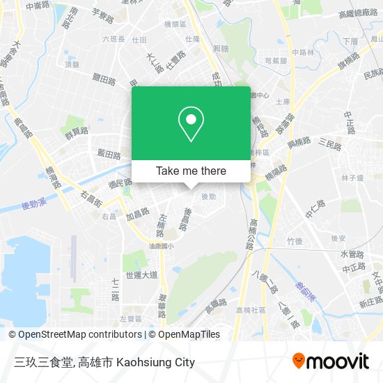三玖三食堂 map