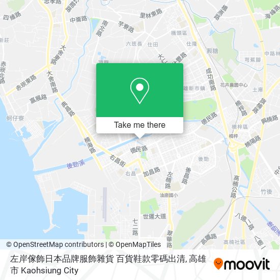 左岸傢飾日本品牌服飾雜貨 百貨鞋款零碼出清 map