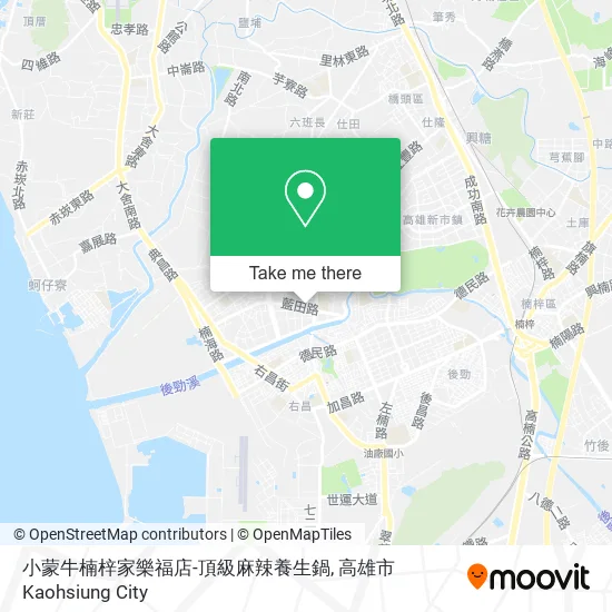 小蒙牛楠梓家樂福店-頂級麻辣養生鍋地圖