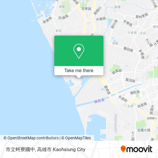 市立蚵寮國中地圖