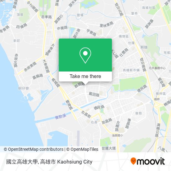 國立高雄大學 map