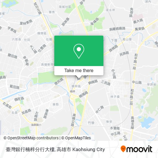 臺灣銀行楠梓分行大樓地圖