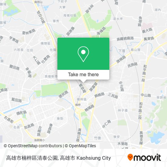 高雄市楠梓區清泰公園地圖