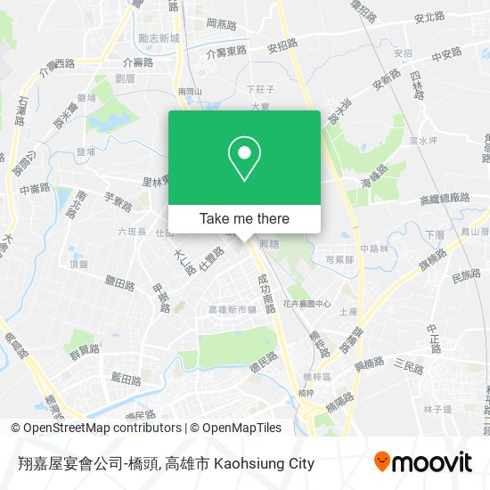翔嘉屋宴會公司-橋頭 map