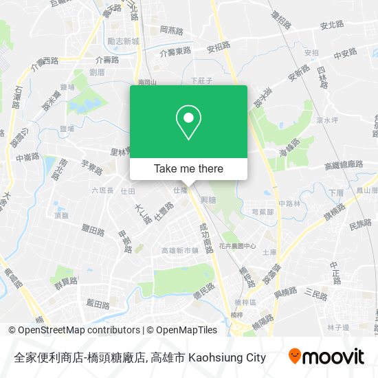 全家便利商店-橋頭糖廠店 map