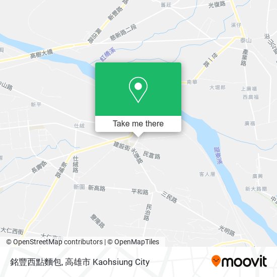 銘豐西點麵包地圖