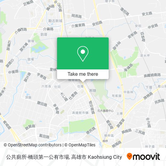 公共廁所-橋頭第一公有市場 map