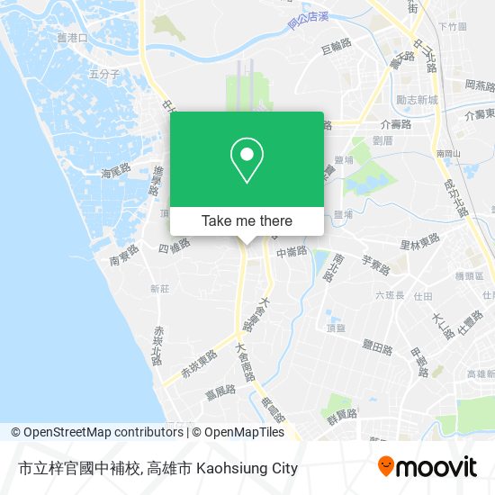 市立梓官國中補校地圖