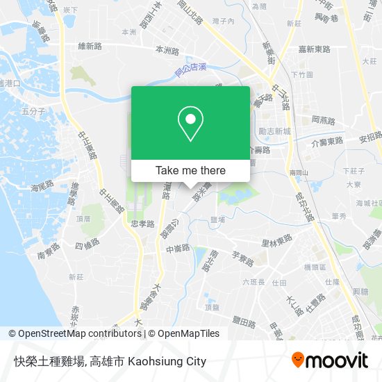 快榮土種雞場地圖