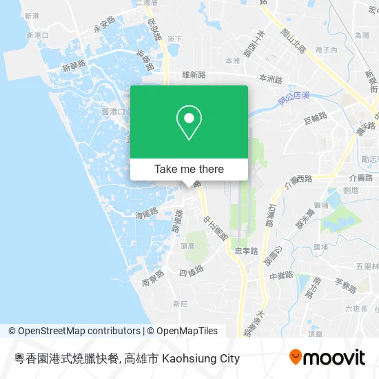 粵香園港式燒臘快餐地圖