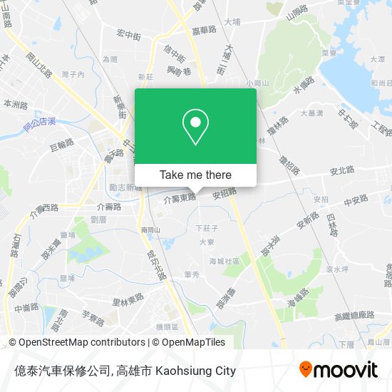 億泰汽車保修公司 map