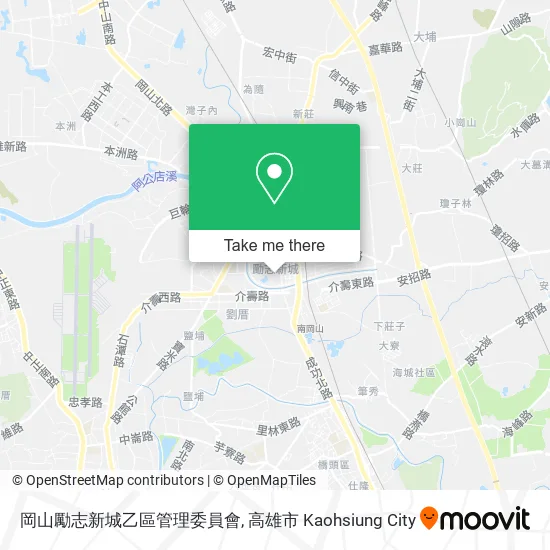 岡山勵志新城乙區管理委員會地圖