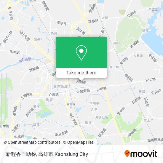 新程香自助餐 map