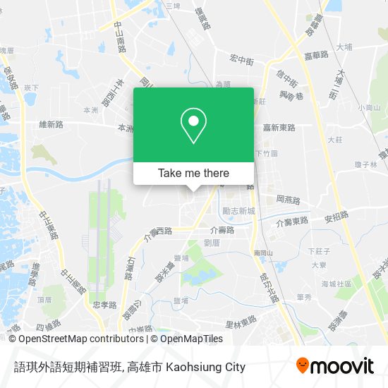 語琪外語短期補習班地圖