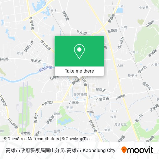 高雄市政府警察局岡山分局地圖