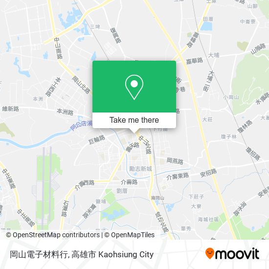 岡山電子材料行 map