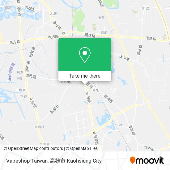 Vapeshop Taiwan map