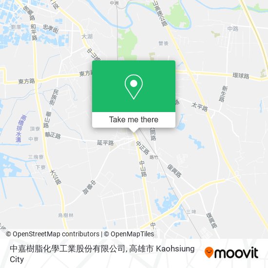 中嘉樹脂化學工業股份有限公司地圖