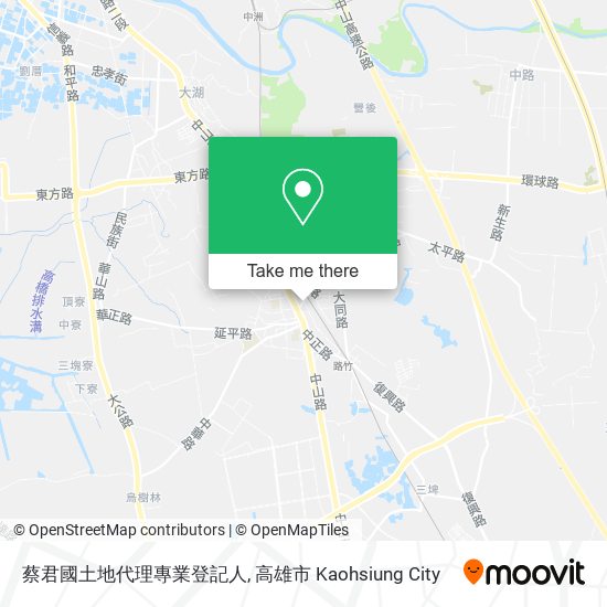 蔡君國土地代理專業登記人 map