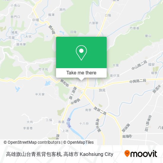高雄旗山台青蕉背包客栈 map