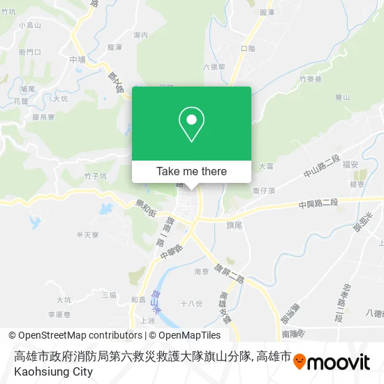高雄市政府消防局第六救災救護大隊旗山分隊地圖