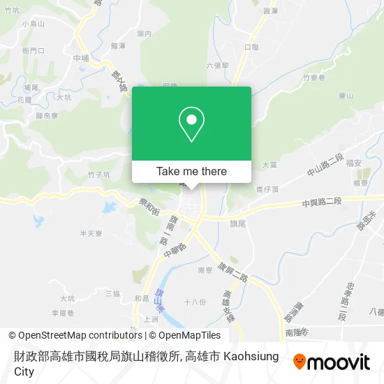 財政部高雄市國稅局旗山稽徵所地圖