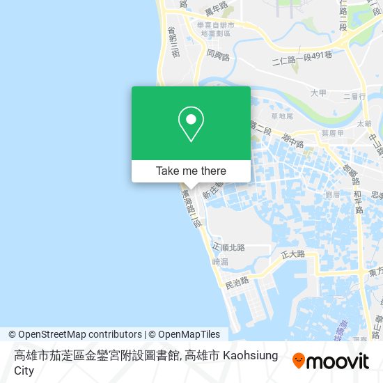 高雄市茄萣區金鑾宮附設圖書館地圖