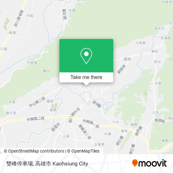 雙峰停車場 map