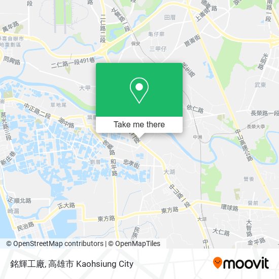 銘輝工廠 map