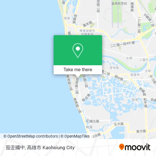 茄萣國中 map