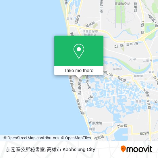 茄萣區公所秘書室地圖