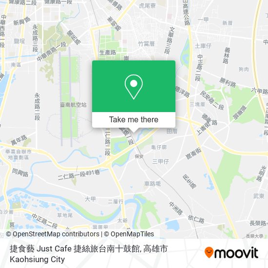 捷食藝 Just Cafe 捷絲旅台南十鼓館 map